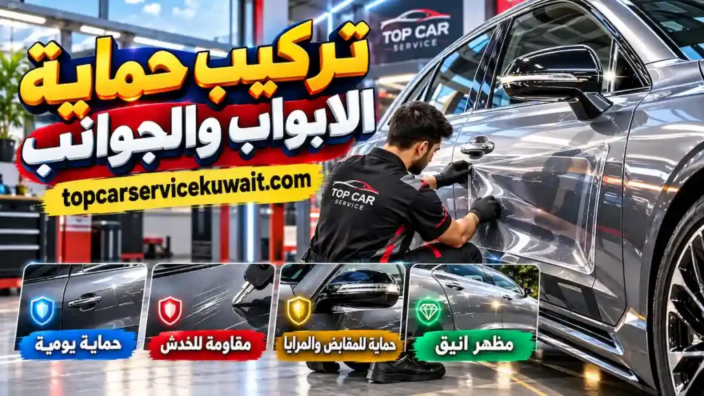 تركيب حماية الابواب والجوانب حماية جوانب السيارة والابواب والمقابض والمرايا من الاحتكاك والخدوش المتكررة