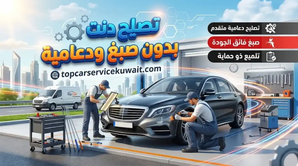 خدمات سمكرة وإصلاح الخدوش والدعامات بطرق متقدمة وبجودة عالية