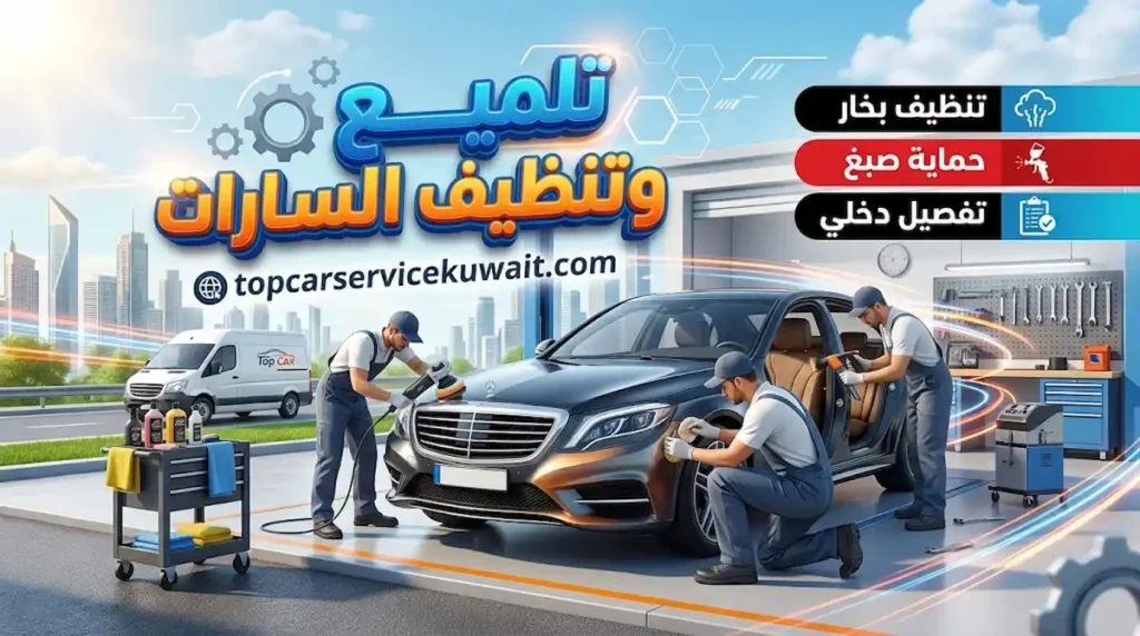 خدمات العناية الشاملة بالمركبة من تنظيف بخار حماية صبغ تفصيل داخلي